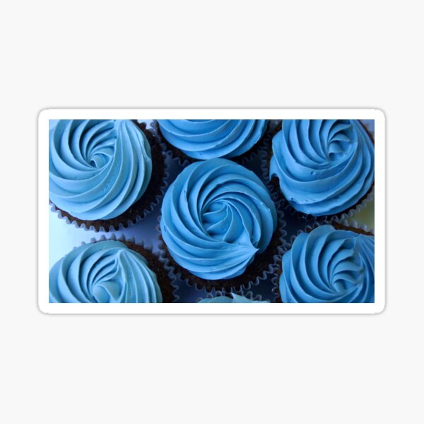 Item preview, Blue Cupcakes by Adelaide artist Avril Thomas at Magpie Springs designed and sold by MagpieSprings.