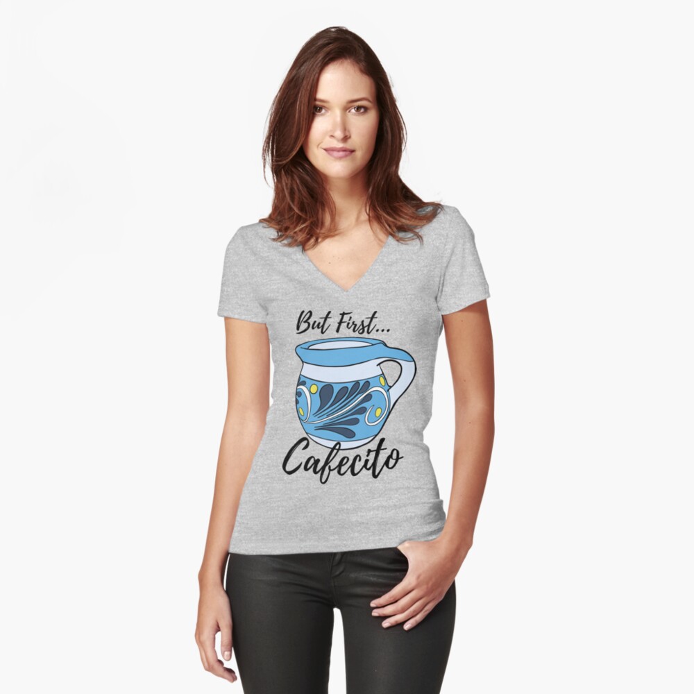Item preview, Fitted V-Neck T-Shirt designed and sold by that5280lady.