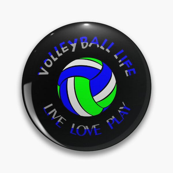 Artikelvorschau,  Volleyball Life / Live, Love and Play Volleyball-Sprüche, Slogans und Leichtathletik-Zitate entworfen und verkauft von bluehatgraphics.