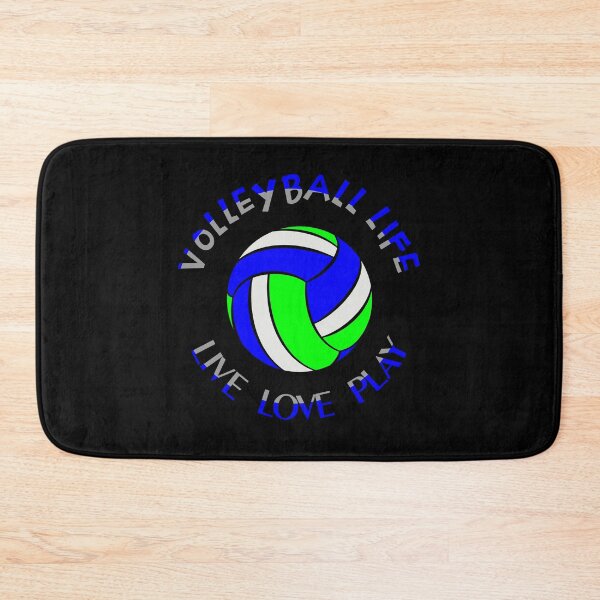 Artikelvorschau, Volleyball Life / Live, Love and Play Volleyball-Sprüche, Slogans und Leichtathletik-Zitate entworfen und verkauft von bluehatgraphics.