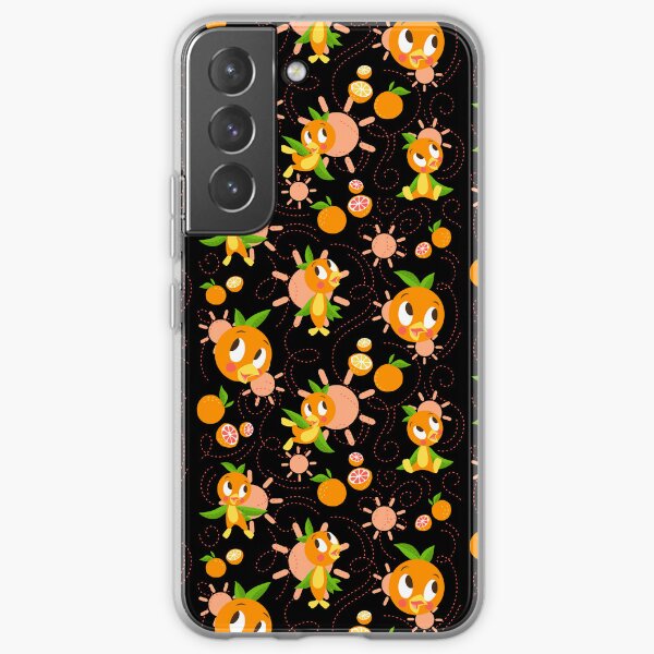 Hello Sunshine! - Orange Bird (black background) Samsung Galaxy Soft Case