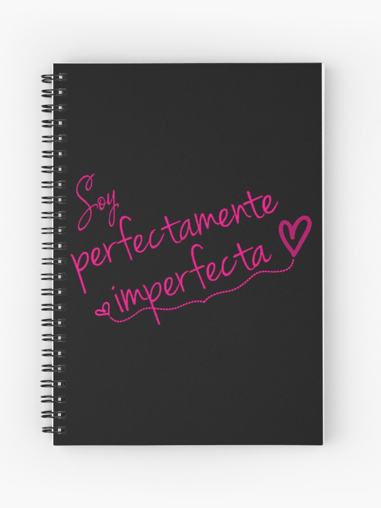 Cuaderno de espiral «SOY perfectamente Imperfecta» de viptechnology |  Redbubble