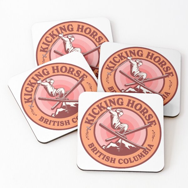 Item preview, Kicking Horse BC Ski Retro Badge designed and sold by modeoftravel.