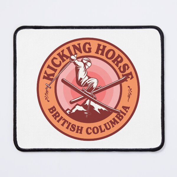 Item preview, Kicking Horse BC Ski Retro Badge designed and sold by modeoftravel.