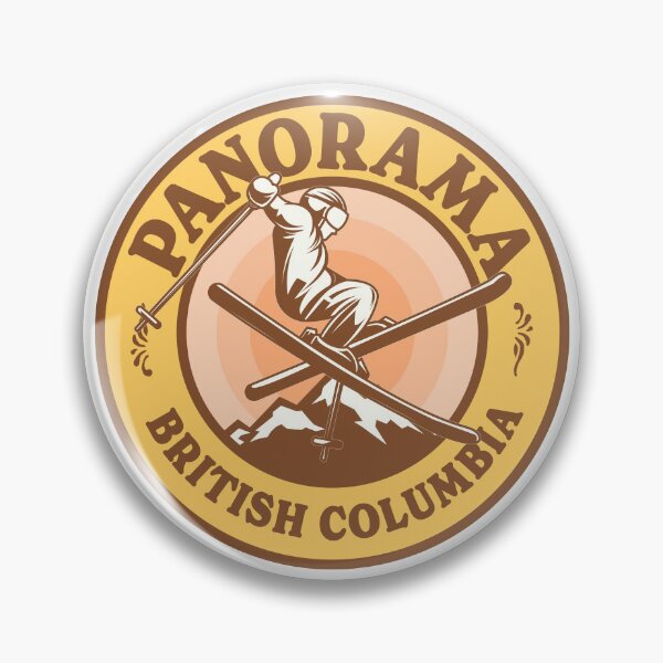 Item preview, Panorama BC Ski Retro Badge designed and sold by modeoftravel.