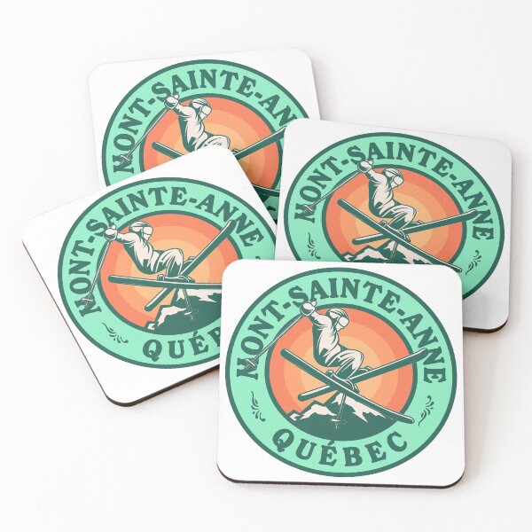 Item preview, Mont-Sainte-Anne Québec Ski Retro Badge designed and sold by modeoftravel.