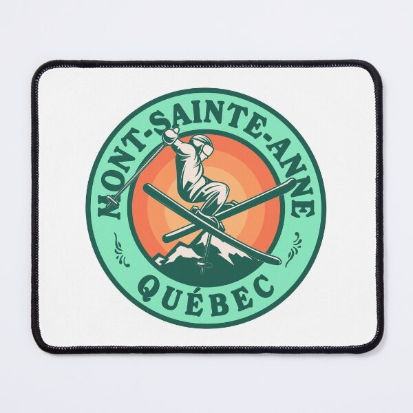 Item preview, Mont-Sainte-Anne Québec Ski Retro Badge designed and sold by modeoftravel.