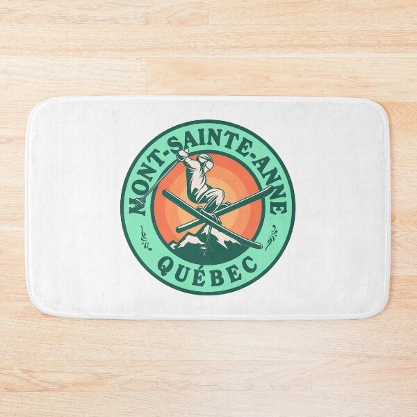 Item preview, Mont-Sainte-Anne Québec Ski Retro Badge designed and sold by modeoftravel.