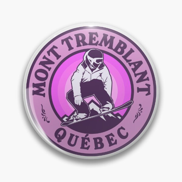Item preview, Mont Tremblant Québec Snowboard Retro Badge designed and sold by modeoftravel.