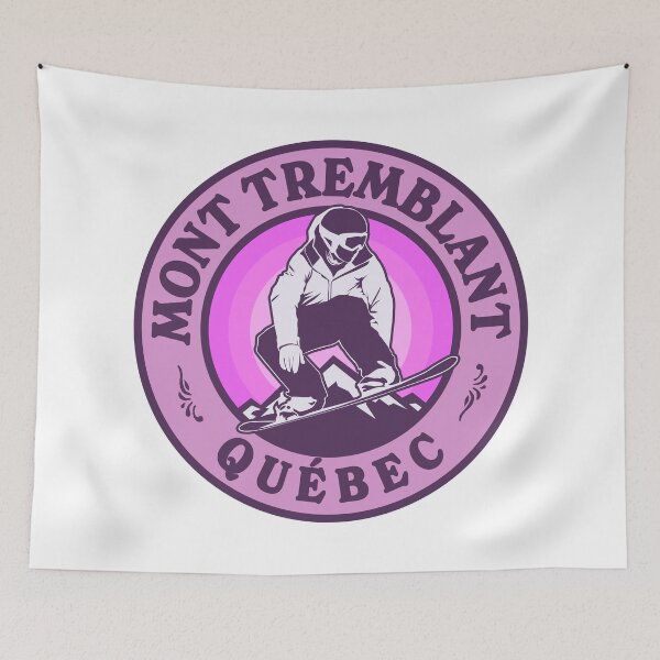 Item preview, Mont Tremblant Québec Snowboard Retro Badge designed and sold by modeoftravel.