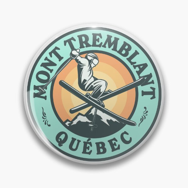 Item preview, Mont Tremblant Québec Ski Retro Badge designed and sold by modeoftravel.