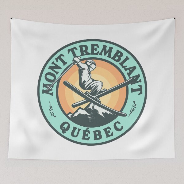 Item preview, Mont Tremblant Québec Ski Retro Badge designed and sold by modeoftravel.