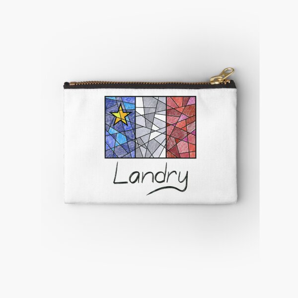 Item preview, Acadian Flag pastel mosaic Landry  - Drapeau acadien mosaïque pastel vitrail Landry designed and sold by ColoursOfFrance.