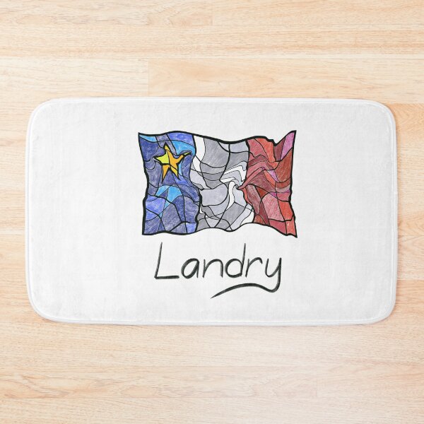 Item preview, Acadian Flag pastel liquid mosaic Landry - Drapeau acadien mosaïque liquide pastel vitrail Landry designed and sold by ColoursOfFrance.