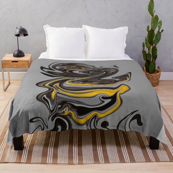 Item preview, Yellow and gray liquid paint for poster designed and sold by jnfrortiz.