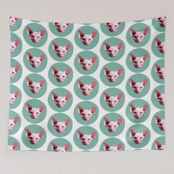 Item preview, Sphynx Cat - Hairless Cute Cat - Pop Art Paint Dot - WPAP designed and sold by inkandmoth.