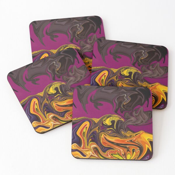 Item preview, Fruits and chocolate purple and yellow liquid paint designed and sold by jnfrortiz.
