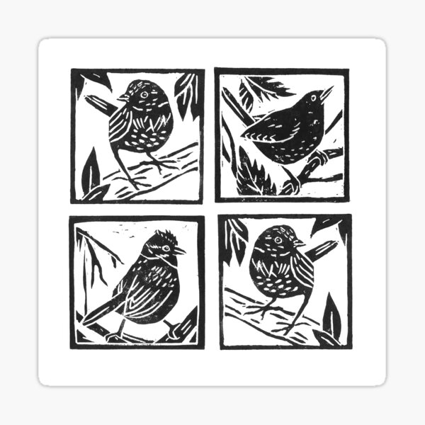 chile-bird-prints-set-sticker-by-sandraharo-redbubble