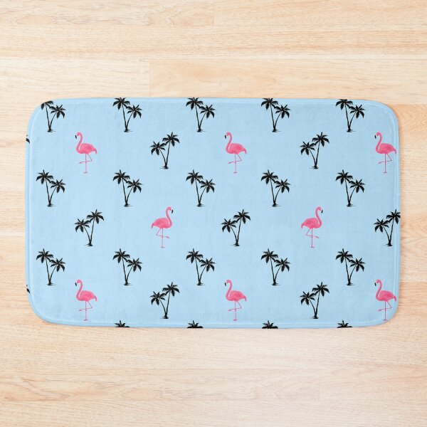 Item preview, Flamingo Tropical Summer Bird Palm Trees Pattern designed and sold by Spaceshipsells.