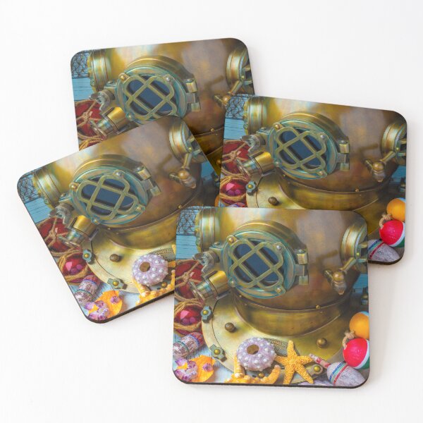 Item preview, Divers Helmet And Seashells designed and sold by Garry Gay.