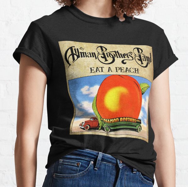 Details about   Allman Brothers Bros Eat A Peach Capricorn Record Label Women's T Shirt Tee 