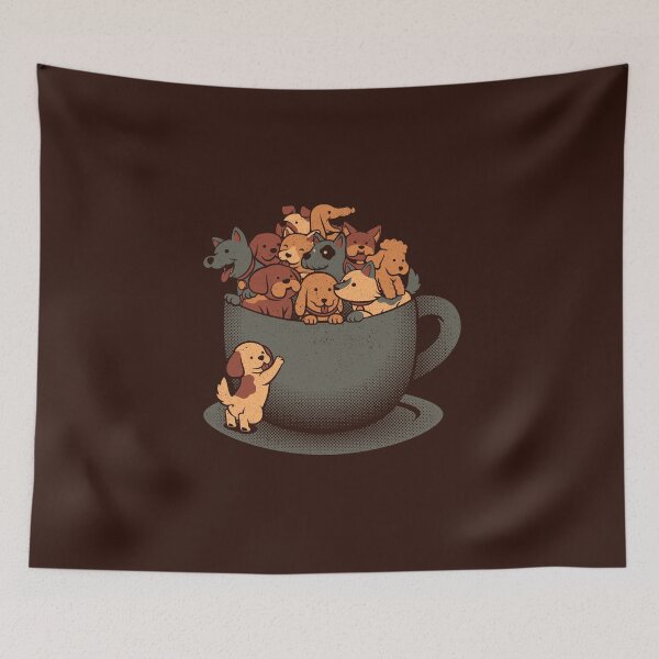 Item preview, Puppy Latte Overflow Dog by Tobe Fonseca designed and sold by Tobe Fonseca®.