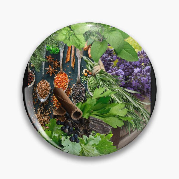 Item preview, Colorful Digital Photo Collage Herbs & Spices Design designed and sold by EarthArtDesigns.