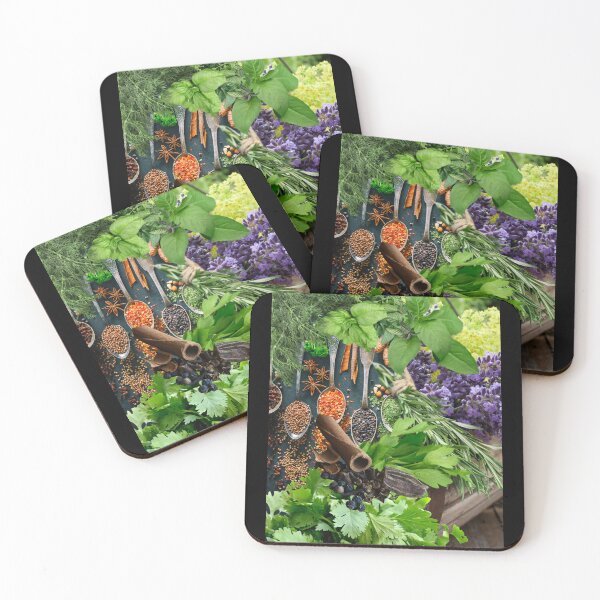 Item preview, Colorful Digital Photo Collage Herbs & Spices Design designed and sold by EarthArtDesigns.