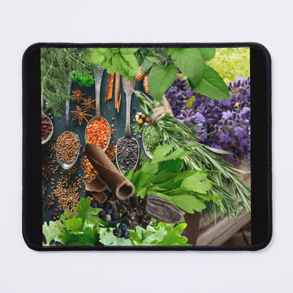 Item preview, Colorful Digital Photo Collage Herbs & Spices Design designed and sold by EarthArtDesigns.