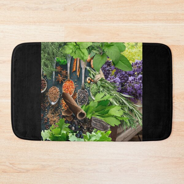 Item preview, Colorful Digital Photo Collage Herbs & Spices Design designed and sold by EarthArtDesigns.