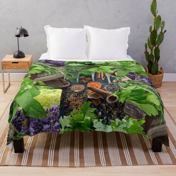 Item preview, Colorful Digital Photo Collage Herbs & Spices Design designed and sold by EarthArtDesigns.
