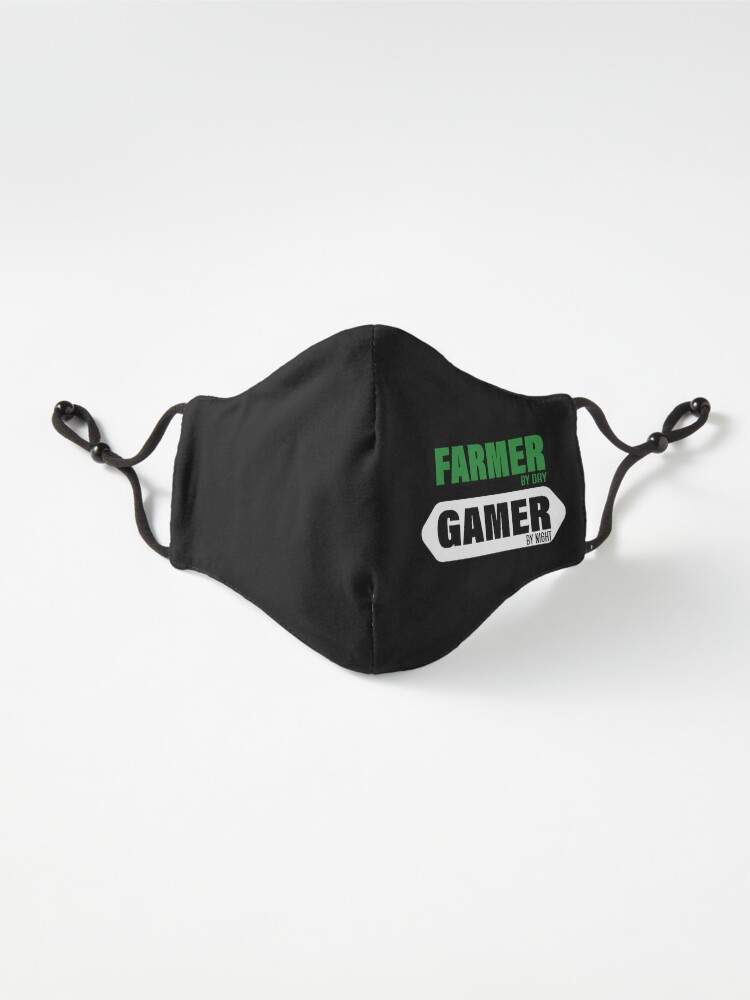 Professional Design Farmer by day gamer by night Funny farmers and gamers  Mask MA-KRYGKT6Y