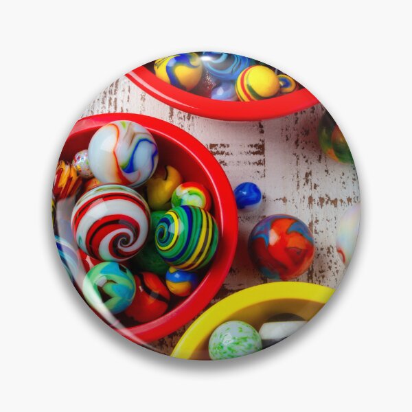 Item preview, Colorful Glass Marbles In Bowls designed and sold by Garry Gay.