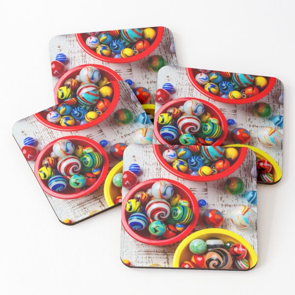 Item preview, Colorful Glass Marbles In Bowls designed and sold by Garry Gay.