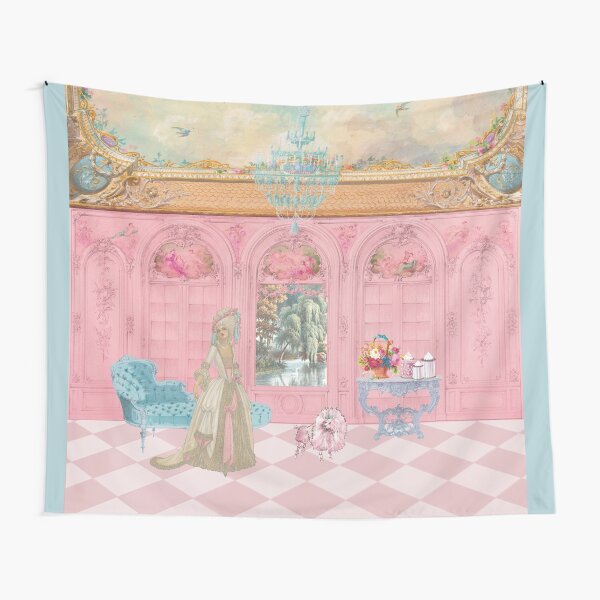 Item preview, Marie Antoinette At Chateau Versailles with Cake and Her Pink French Poodle  designed and sold by ParisApartment.