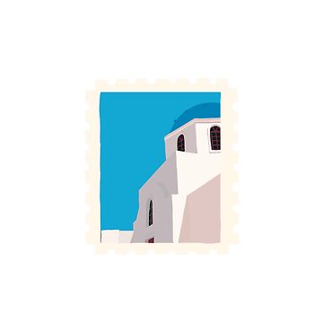 Artwork thumbnail, Greece Stamp by Riley Rittenhouse