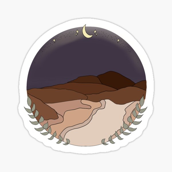Canyon Moon Sticker