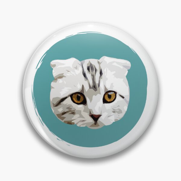Item preview, Scottish Fold Cat - Cute Cat Pop Art - Cat with folded ears - Paint Dot - WPAP designed and sold by inkandmoth.