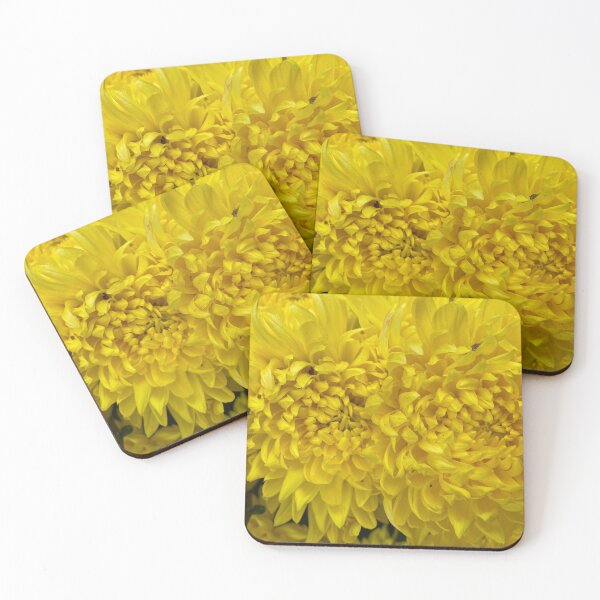 Item preview, Closeup of Yellow Dahlia Flowers designed and sold by Sinemathk.