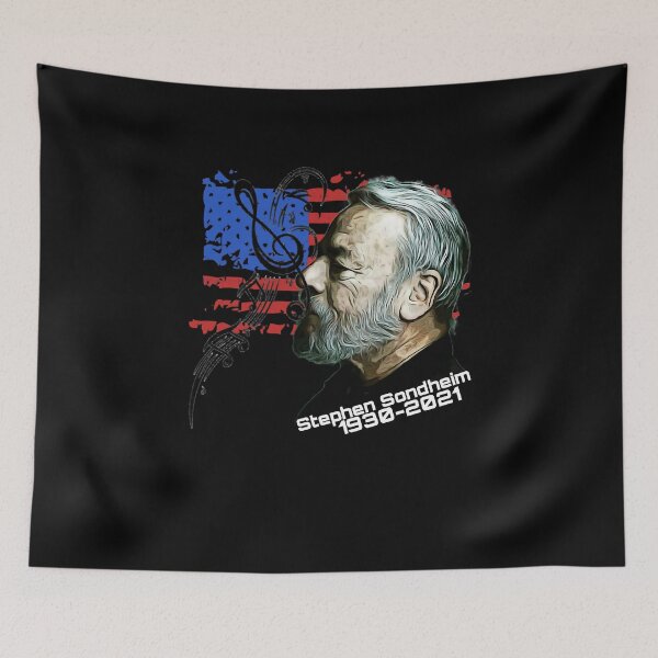 Aperçu de l'œuvre Day Gift Stephen Sondheim Compositeur de musique américain et parolier Retro Wave créée et vendue par AzevedoCB102HP.