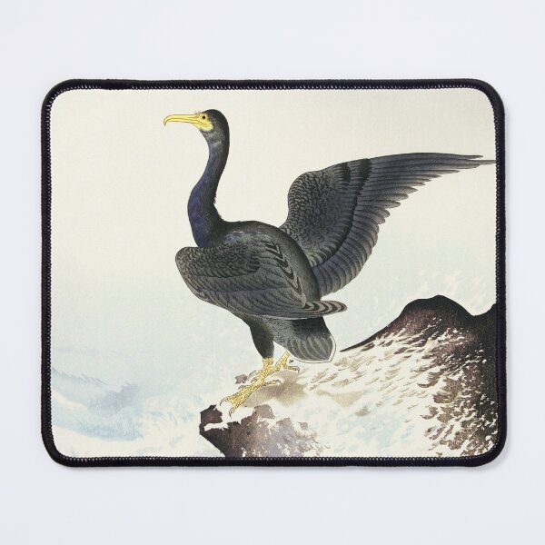 Item preview, Red mask cormorant on rock designed and sold by vanyadesign.