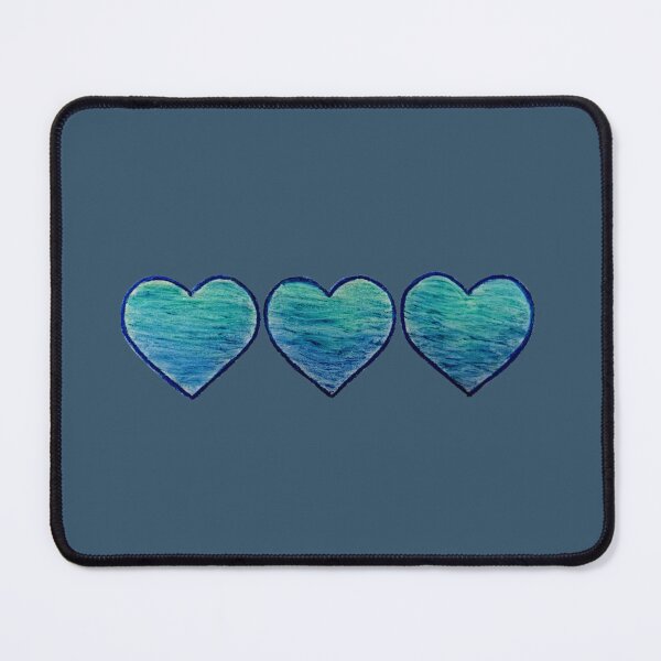 Item preview, Oil Pastel Ocean Hearts designed and sold by marylovesshrek.