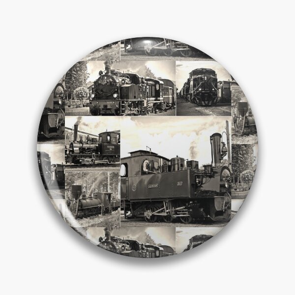 Item preview, Classic Vintage Trains Montage #3 Sepia Color designed and sold by Krispsm.