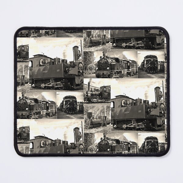 Item preview, Classic Vintage Trains Montage #3 Sepia Color designed and sold by Krispsm.