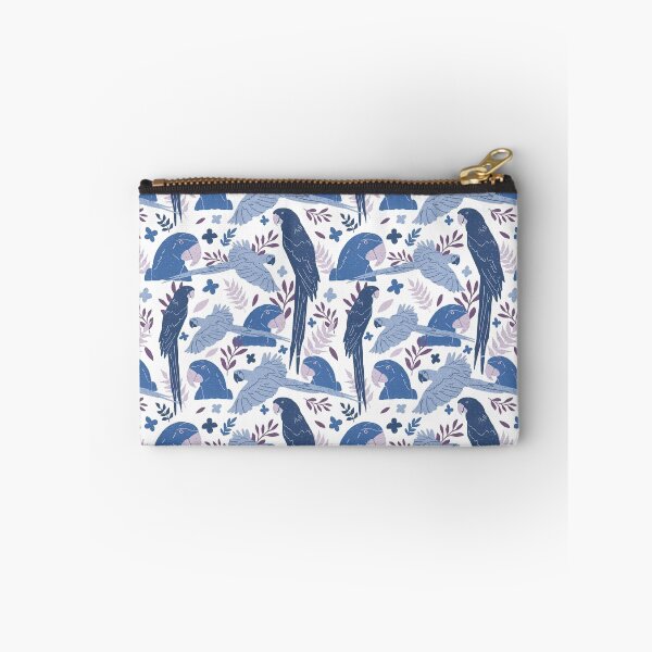 Item preview, Blue Parrots Leaves Pattern designed and sold by Mnightsa.