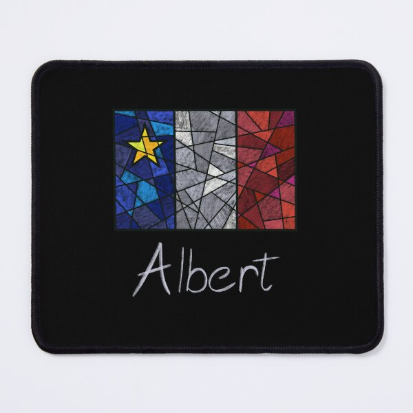 Item preview, Acadian Flag pastel mosaic Albert  - Drapeau acadien mosaïque pastel vitrail Albert designed and sold by ColoursOfFrance.