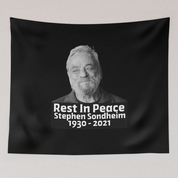 Aperçu de l'œuvre Cadeau d'amoureux Stephen Sondheim Repose en paixCadeaux pour anniversaire créée et vendue par AzevedoCB102HP.
