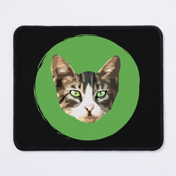Item preview, Green Eyed Tabby Cat - Cute Cat Pop Art - Paint Dot - WPAP designed and sold by inkandmoth.