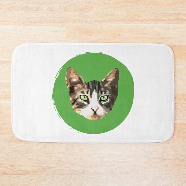 Item preview, Green Eyed Tabby Cat - Cute Cat Pop Art - Paint Dot - WPAP designed and sold by inkandmoth.