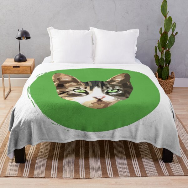 Artikelvorschau, Grünäugige Tabby-Katze - süße Katzen-Pop-Art - Farbpunkt - WPAP entworfen und verkauft von inkandmoth.